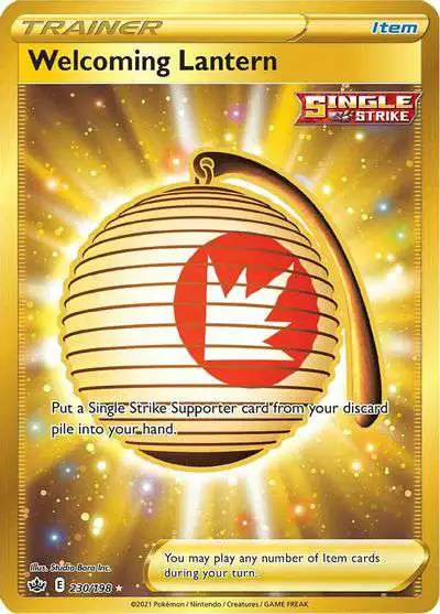 Pokemon Trading Card Game Sword & Shield Chilling Reign Secret Rare Welcoming Lantern #230