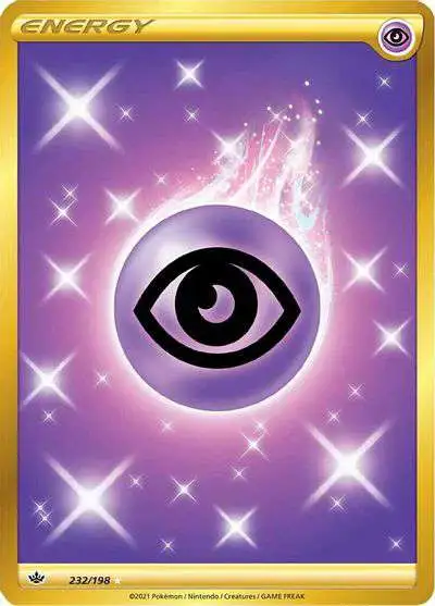 Pokemon Trading Card Game Sword & Shield Chilling Reign Secret Rare Psychic Energy #232