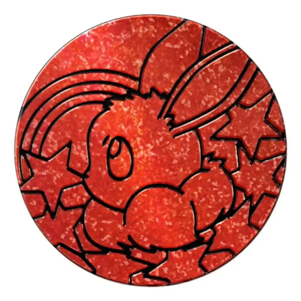 Nintendo Pokemon Prismatic Evolutions Eevee Plastic Coin [Red]