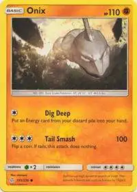 Pokemon Trading Card Game Sun & Moon Cosmic Eclipse Common Onix #105