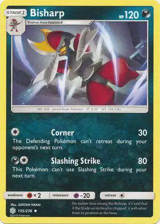 Pokemon Trading Card Game Sun & Moon Cosmic Eclipse Uncommon Bisharp #135