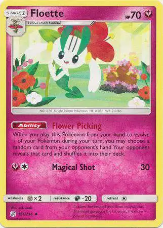 Pokemon Trading Card Game Sun & Moon Cosmic Eclipse Uncommon Floette #151