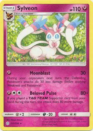 Pokemon Trading Card Game Sun & Moon Cosmic Eclipse Rare Sylveon #155