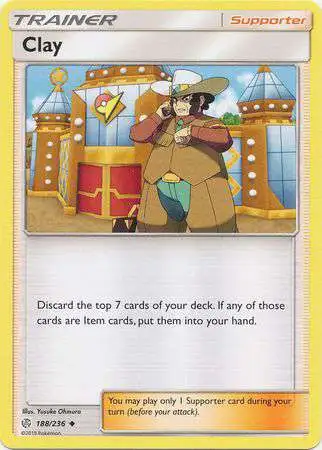 Pokemon Trading Card Game Sun & Moon Cosmic Eclipse Uncommon Clay #188