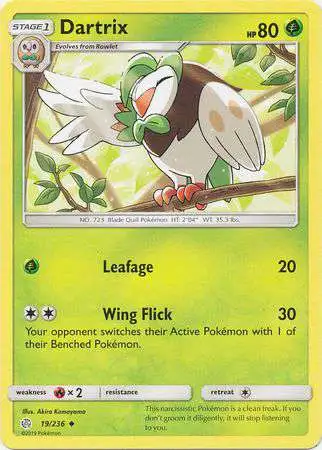 Pokemon Trading Card Game Sun & Moon Cosmic Eclipse Uncommon Dartrix #19