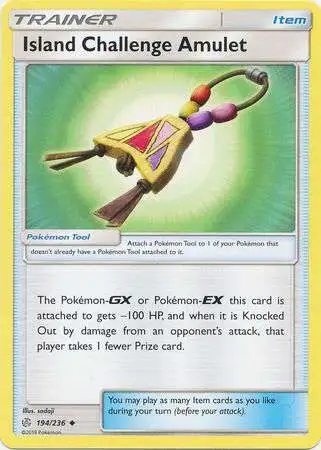 Pokemon Trading Card Game Sun & Moon Cosmic Eclipse Uncommon Island Challenge Amulet #194