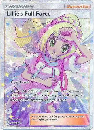 Pokemon Trading Card Game Sun & Moon Cosmic Eclipse Ultra Rare Lillie's Full Force #230