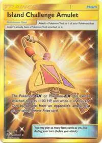 Pokemon Trading Card Game Sun & Moon Cosmic Eclipse Secret Rare Island Challenge Amulet #265