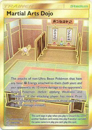 Pokemon Trading Card Game Sun & Moon Cosmic Eclipse Secret Rare Martial Arts Dojo #268