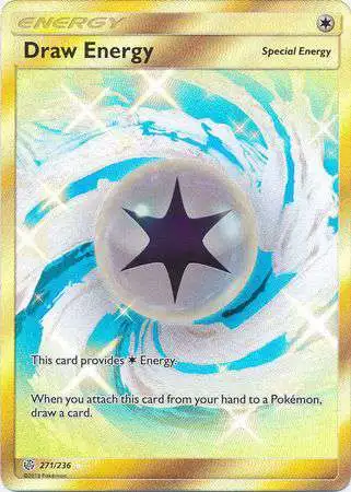 Pokemon Trading Card Game Sun & Moon Cosmic Eclipse Secret Rare Draw Energy #271