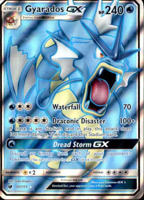 Pokemon Sun Moon Crimson Invasion Single Card Ultra Rare Gyarados GX 101 -  ToyWiz