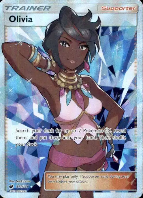 Pokemon Sun & Moon Crimson Invasion Ultra Rare Olivia #111