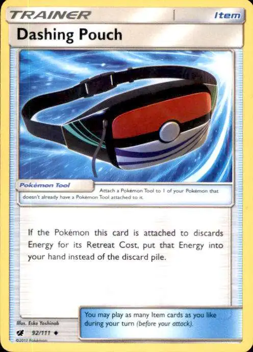 Pokemon Sun & Moon Crimson Invasion Uncommon Dashing Pouch #92