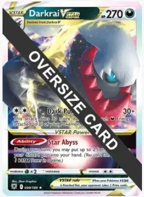 Pokemon Trading Card Game Sword & Shield Astral Radiance Rare VSTAR Darkrai-VSTAR #99 [Oversized]