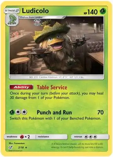 Pokemon Trading Card Game Detective Pikachu Rare Holo Ludicolo #2