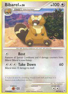 Pokemon Diamond & Pearl Rare Bibarel #20 [Lightly Played]
