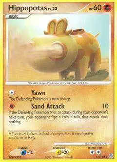 Pokemon Diamond & Pearl Uncommon Hippopotas #51 [Lightly Played]
