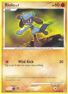 Pokemon Diamond & Pearl Uncommon Riolu #61 [Lightly Played]