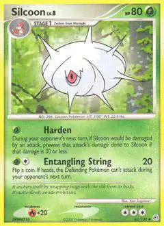 Pokemon Diamond & Pearl Uncommon Silcoon #63 [Lightly Played]