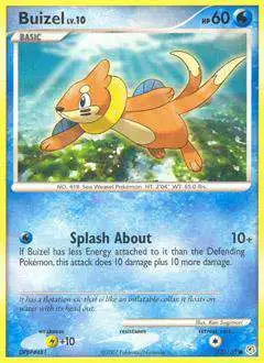 Pokemon Diamond & Pearl Common Buizel #72 [Lightly Played]
