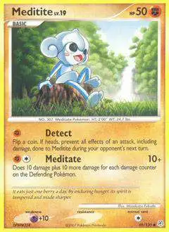 Pokemon Diamond & Pearl Common Meditite #89 [Lightly Played]