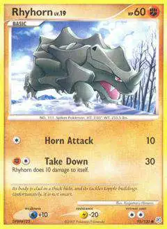 Pokemon Diamond & Pearl Common Rhyhorn #95 [Lightly Played]