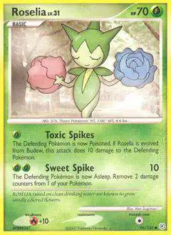 Pokemon Diamond & Pearl Common Roselia #96 [Lightly Played]