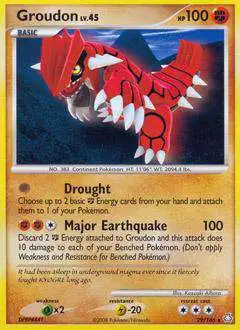 Pokemon Diamond & Pearl Legends Awakened Rare Groudon #29