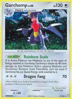 Pokemon Diamond & Pearl Mysterious Treasures Rare Garchomp #9 [Damage]