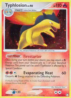 Pokemon Diamond & Pearl Mysterious Treasures Rare Typhlosion #16