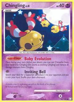 Pokemon Diamond & Pearl Mysterious Treasures Uncommon Chingling #42 [Lightly Played]