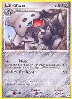 Pokemon Diamond & Pearl Mysterious Treasures Uncommon Lairon #53 [Lightly Played]