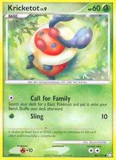 Pokemon Diamond & Pearl Mysterious Treasures Common Kricketot #86 [Lightly Played]