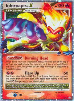 Pokemon Diamond & Pearl Promo Ultra Rare Infernape LV.X DP10 [Heavily Played]