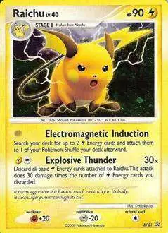 Pokemon Diamond & Pearl Promo Holo Rare Raichu DP21 [Lightly Played]