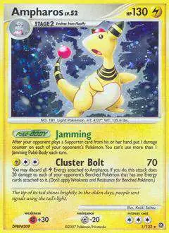 Pokemon Diamond & Pearl Secret Wonders Rare Ampharos #1 [Lightly Played]