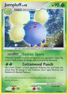 Pokemon Diamond & Pearl Secret Wonders Rare Jumpluff #11