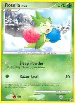 Pokemon Diamond & Pearl Secret Wonders Uncommon Roselia #62 [Lightly Played]