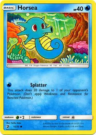 Pokemon Trading Card Game Dragon Majesty Common Horsea #15