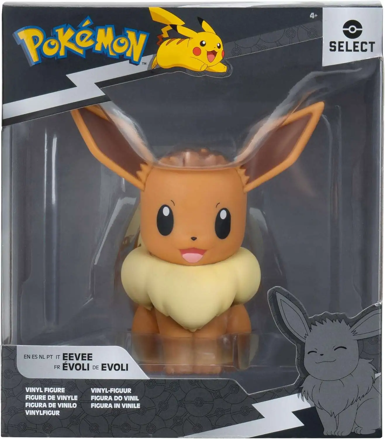 Pokemon Pokemon Select Eevee 4 Vinyl Figure Jazwares - ToyWiz