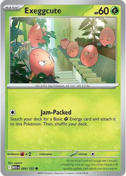 Pokemon Trading Card Game ME01: Mega Evolution Common Exeggcute #4