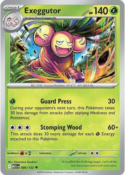 Pokemon Trading Card Game ME01: Mega Evolution Uncommon Exeggutor #5