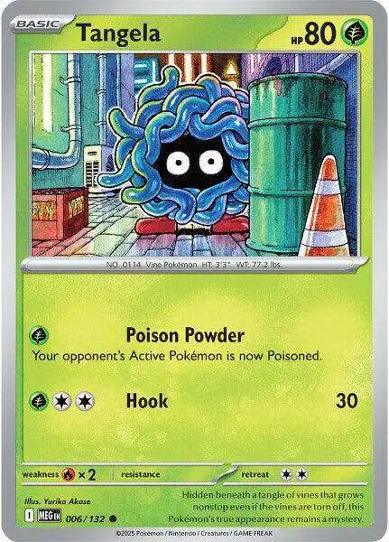 Pokemon Trading Card Game ME01: Mega Evolution Common Tangela #6