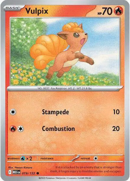 Pokemon Trading Card Game ME01: Mega Evolution Common Vulpix #19