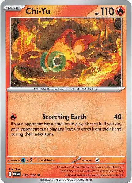 Pokemon Trading Card Game ME01: Mega Evolution Uncommon Chi-Yu #31
