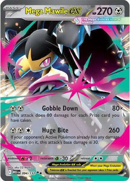 Pokemon Trading Card Game ME01: Mega Evolution Double Rare Mega Mawile ex #94