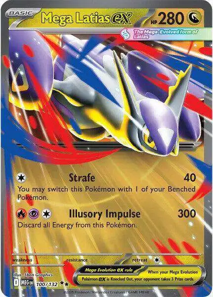 Pokemon Trading Card Game ME01 Mega Evolution Single Card Double Rare Mega  Latias ex 100 - ToyWiz