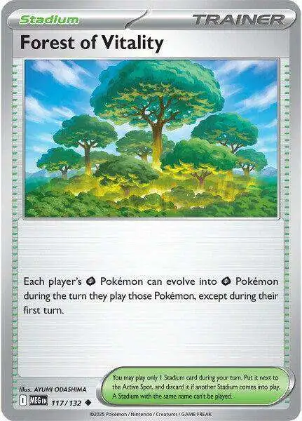 Pokemon Trading Card Game ME01: Mega Evolution Uncommon Forest of Vitality #117