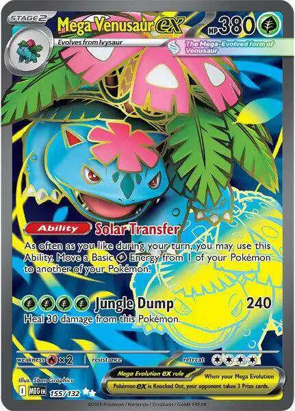Pokemon Trading Card Game ME01: Mega Evolution Ultra Rare Mega Venusaur ex #155