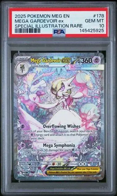 Pokemon Trading Card Game ME01: Mega Evolution Special Illustration Rare Mega Gardevoir ex #178 [PSA 10]